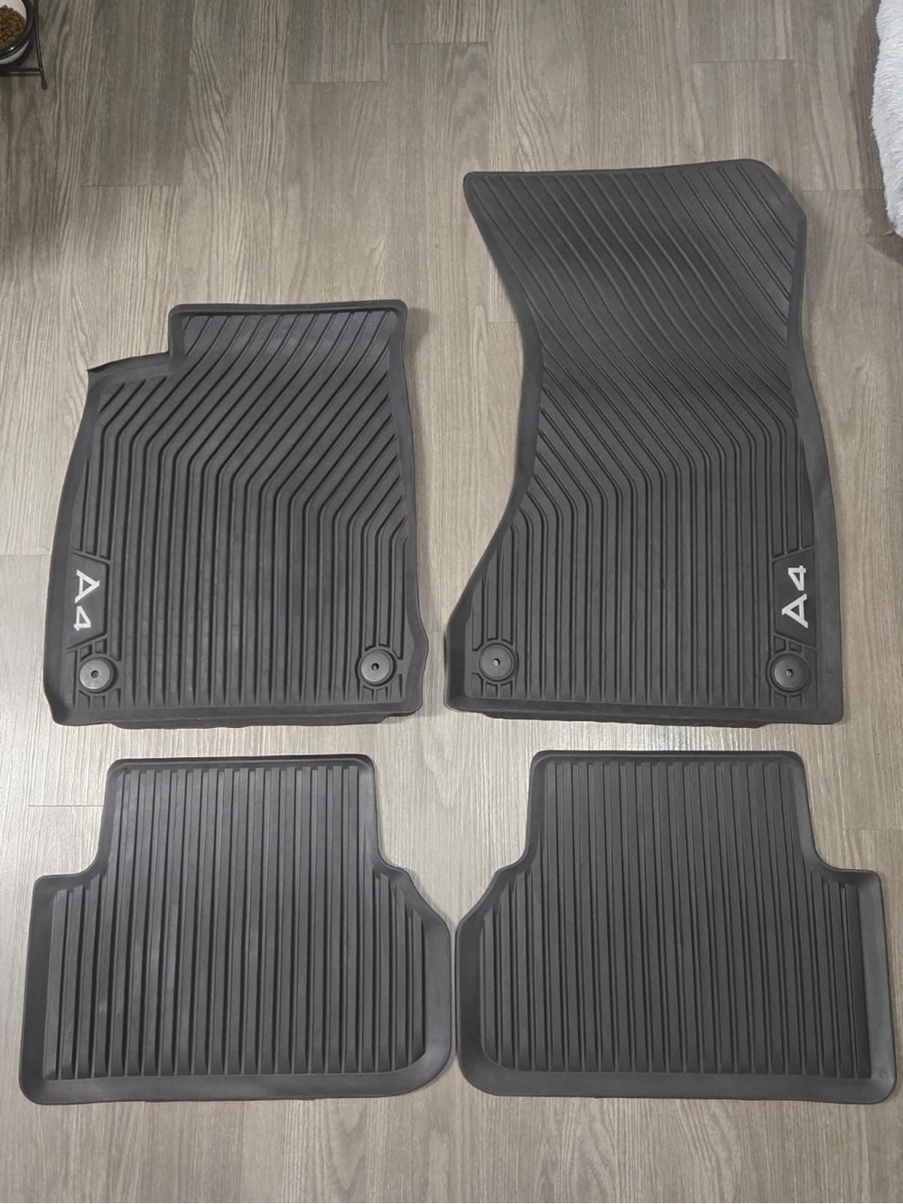 2017–2024 Audi A4 OEM All-Weather Rubber Floor Mats Set